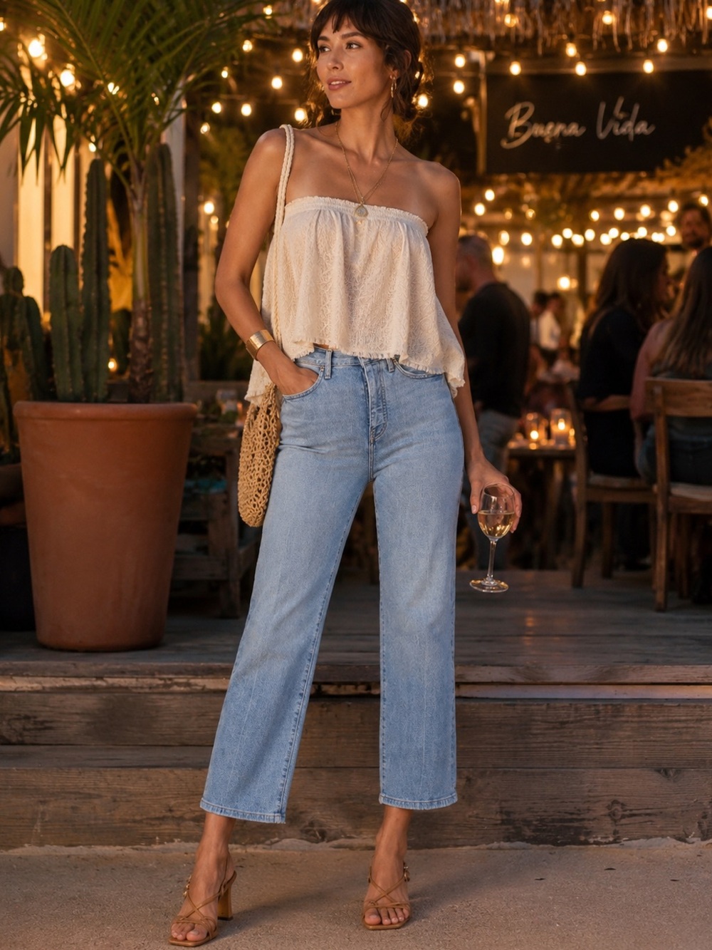 Wrap + Weft Cropped Bootcut Jeans 
Size 29 NWT